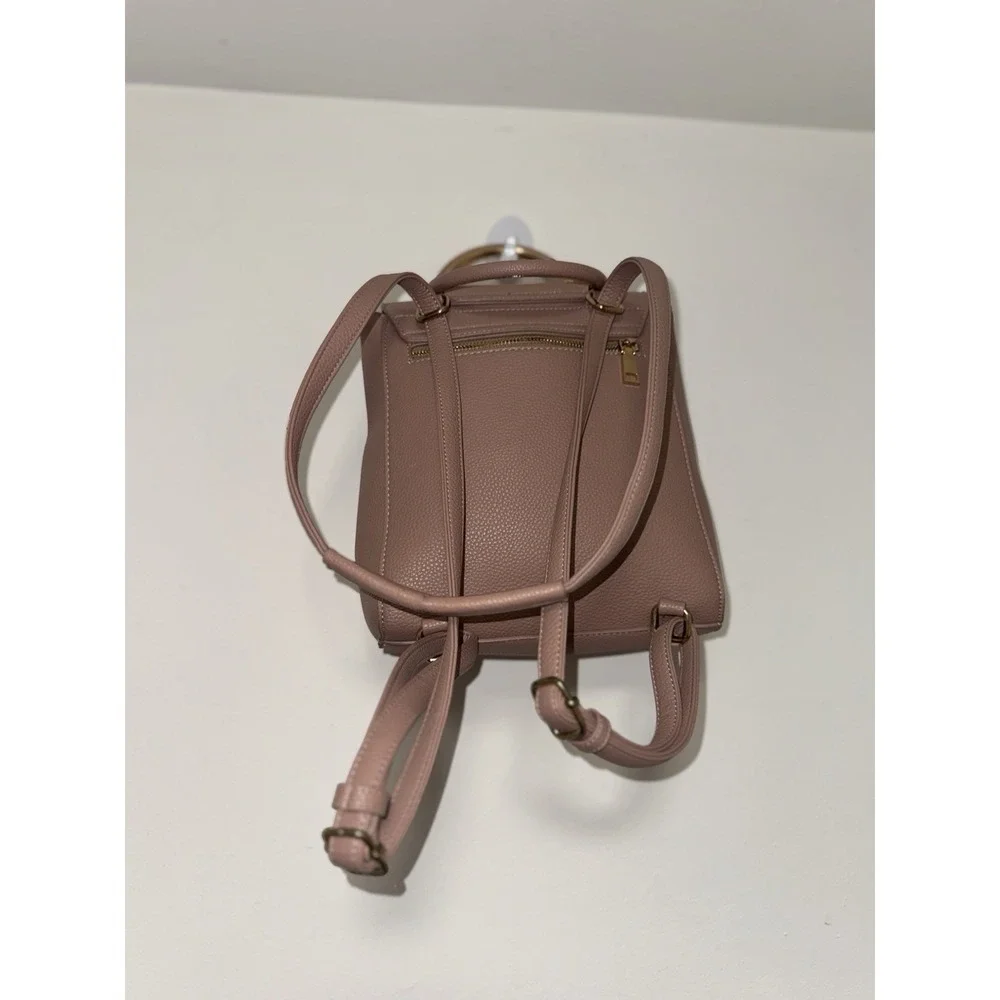 Miztique Daisy Convertible Backpack Purse mauve/dusty rose color vegan leather